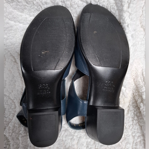 SAS TRIPAD COMFORT SANDALS NAVY BLUE LEATHER Adjustable Size 7 - Picture 9 of 9